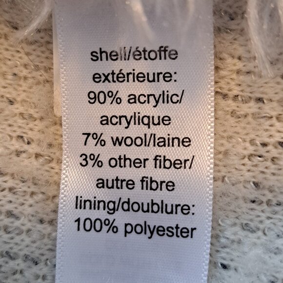 Maurices Ivory Brown Open Front Vest Wool Blend Size L/XL - Picture 7 of 7